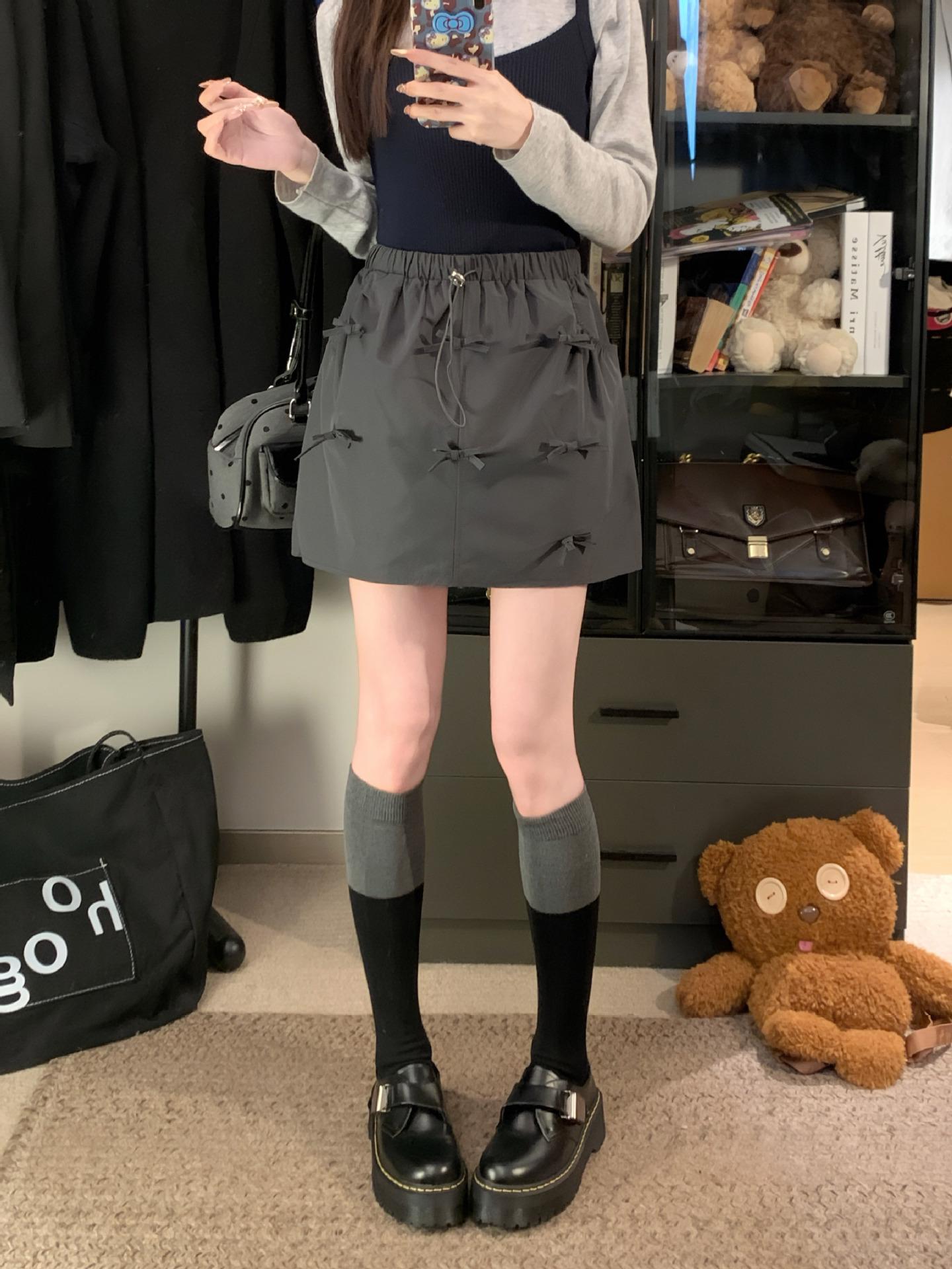 Plus Size Women s Retro High-Waist A-line Mini Tulip Skirt M (90-100 jin recommended)