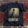 Eddie Van Halen Retro Style Unisex Black Cotton T-Shirt
