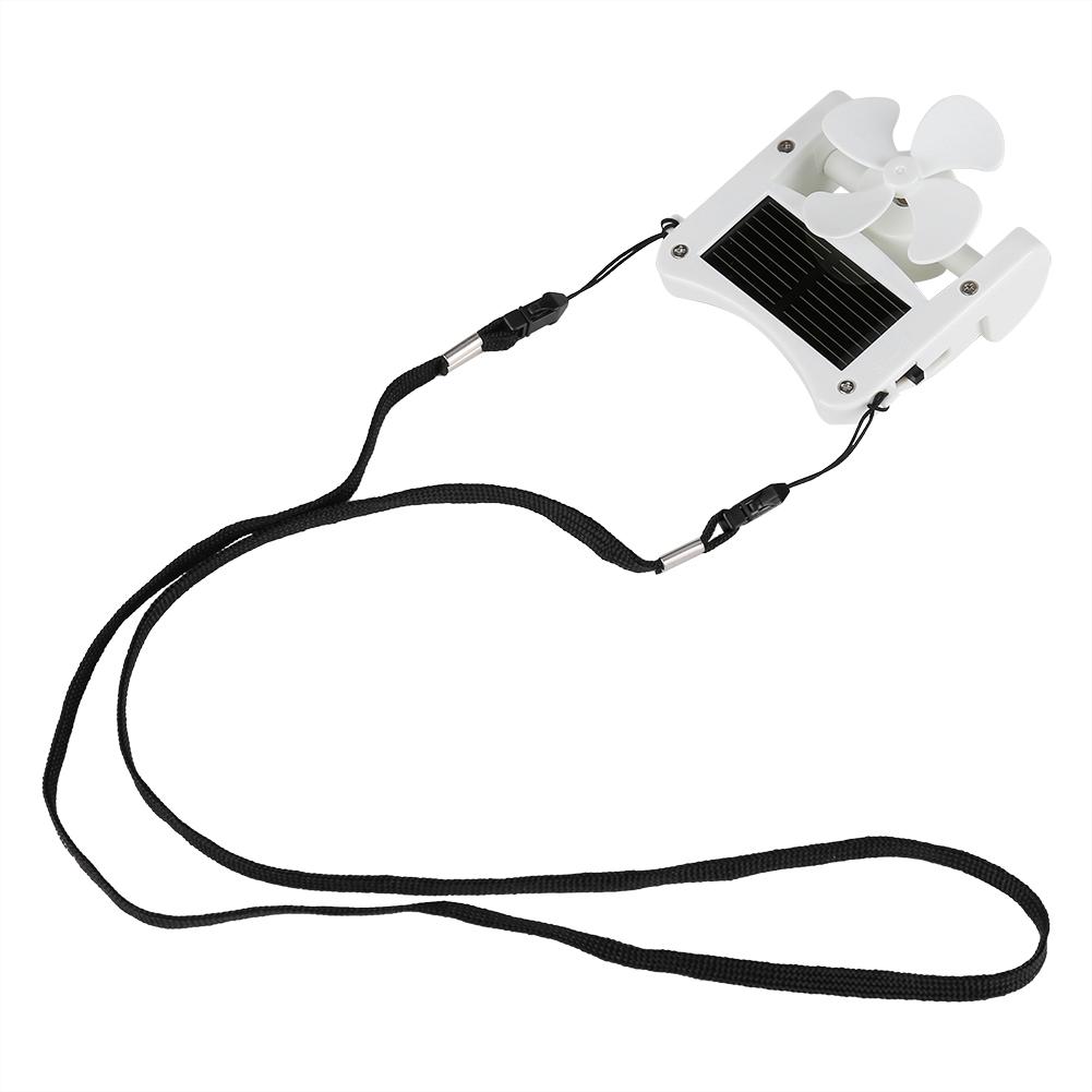 Mini Portable Solar Powered Hat Fan Easy To Hang or Clip for Mountain Climbing Camping Hiking