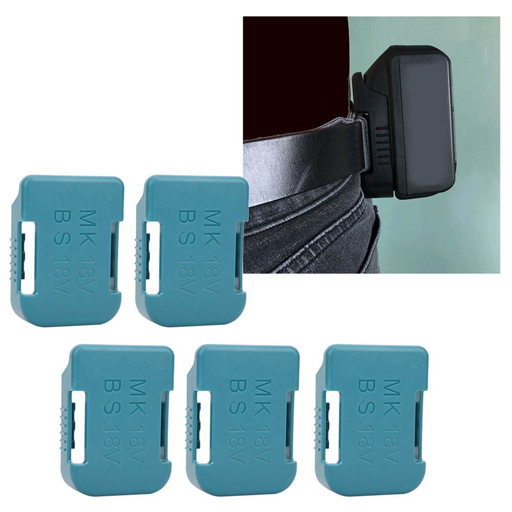 5Pcs Lithium Battery Storage Rack Shelf Bracket Belt Slot for   18V Fixing Devices