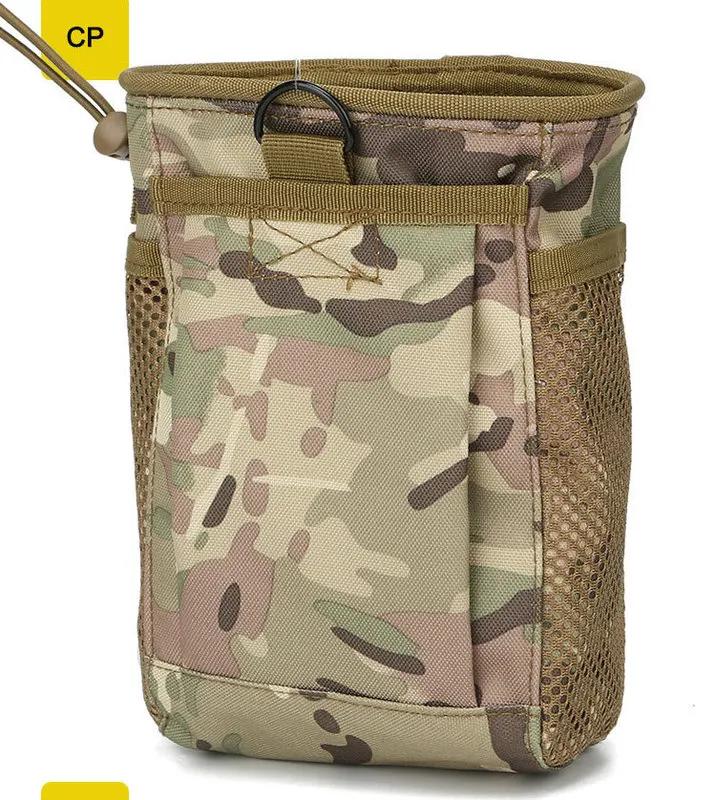 Tactical Molle Dump Pouch Drastring Ammo Bag Adjustable Universal Holster Bag Holster Bag for Airsoft Paintball Hunting Gear