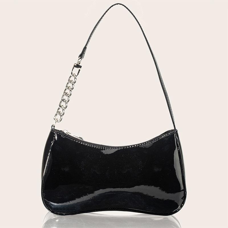 IELGY textured PU leather shoulder bag retro classic