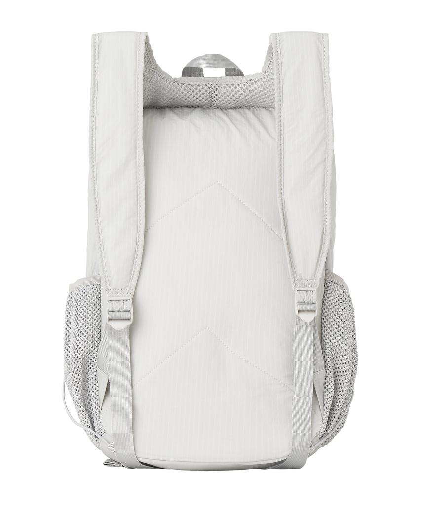 Zeroplanet Nylon Shirred Ribbon Backpack [Grey]