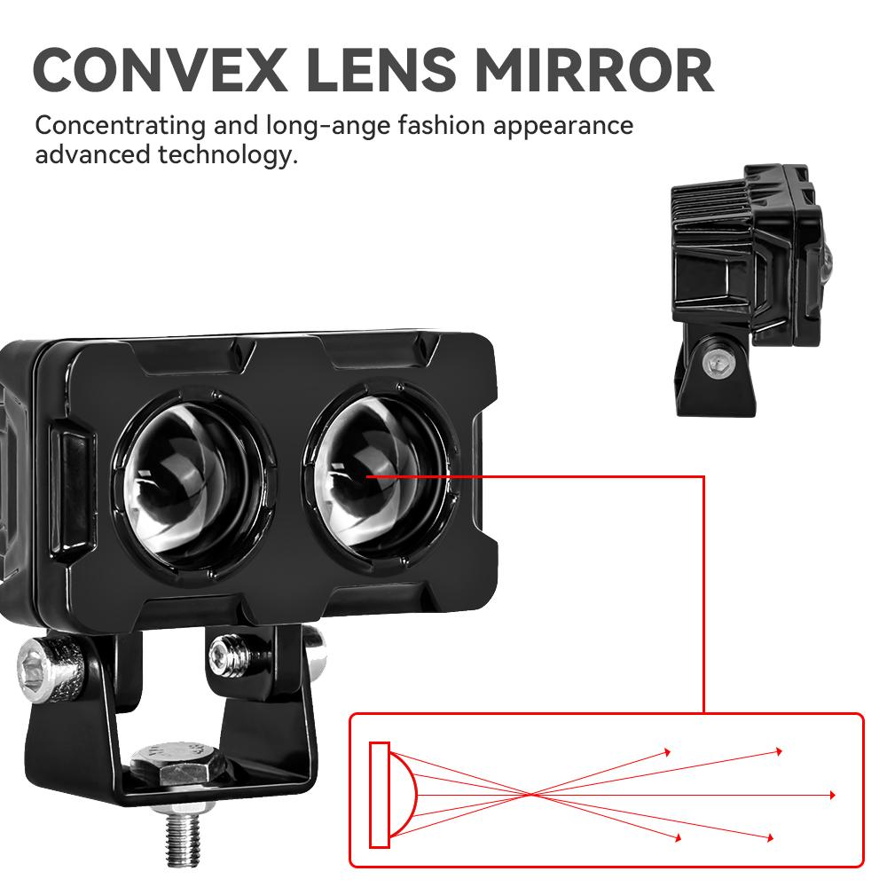 Universal Motorcycle Headlight Fog Lights Led Auxiliary Driving Light Spotlight Headlamp Spotlights Boat Truck 4x4 Off Road