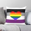 Gay Asexual Pride Flag Square Pillowcase Polyester Linen Velvet Printed Zip Decorative Throw Pillow Case Bed Cushion Wholesale