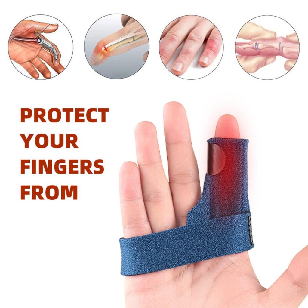 Adjustable Finger Brace With Aluminum Plate Support Strap For Pain Relief Trigger Finger Splint Fixation Band
