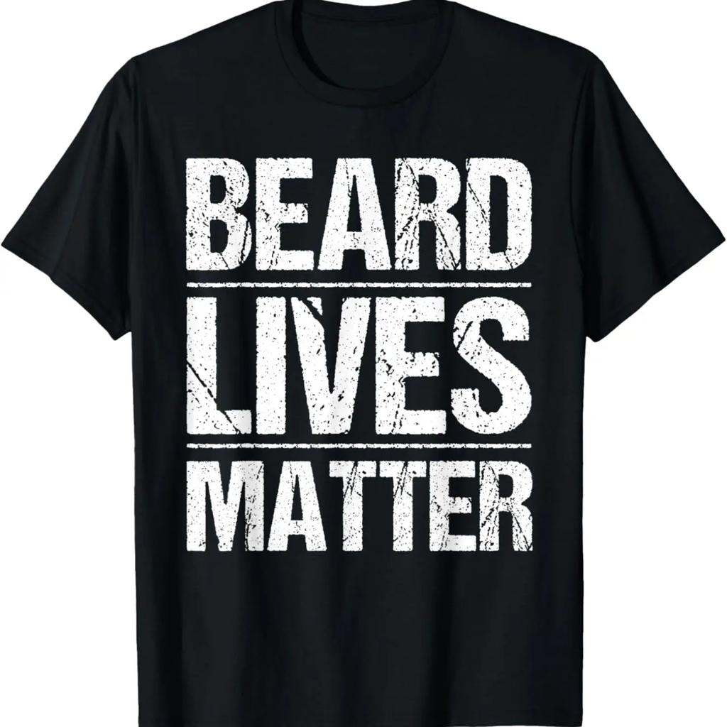 Funny Beard Lives Matter Gift Bearded Husband Men Dad Goatee T-Shirt