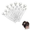 Pearl U-pin, Pearl Pin, Hair Ornament, Hairpin Set, Diameter 7-15mm, Bangs, Hair Clip, for Weddings, Brides, Kimono, Parties, Graduation Ceremonies,