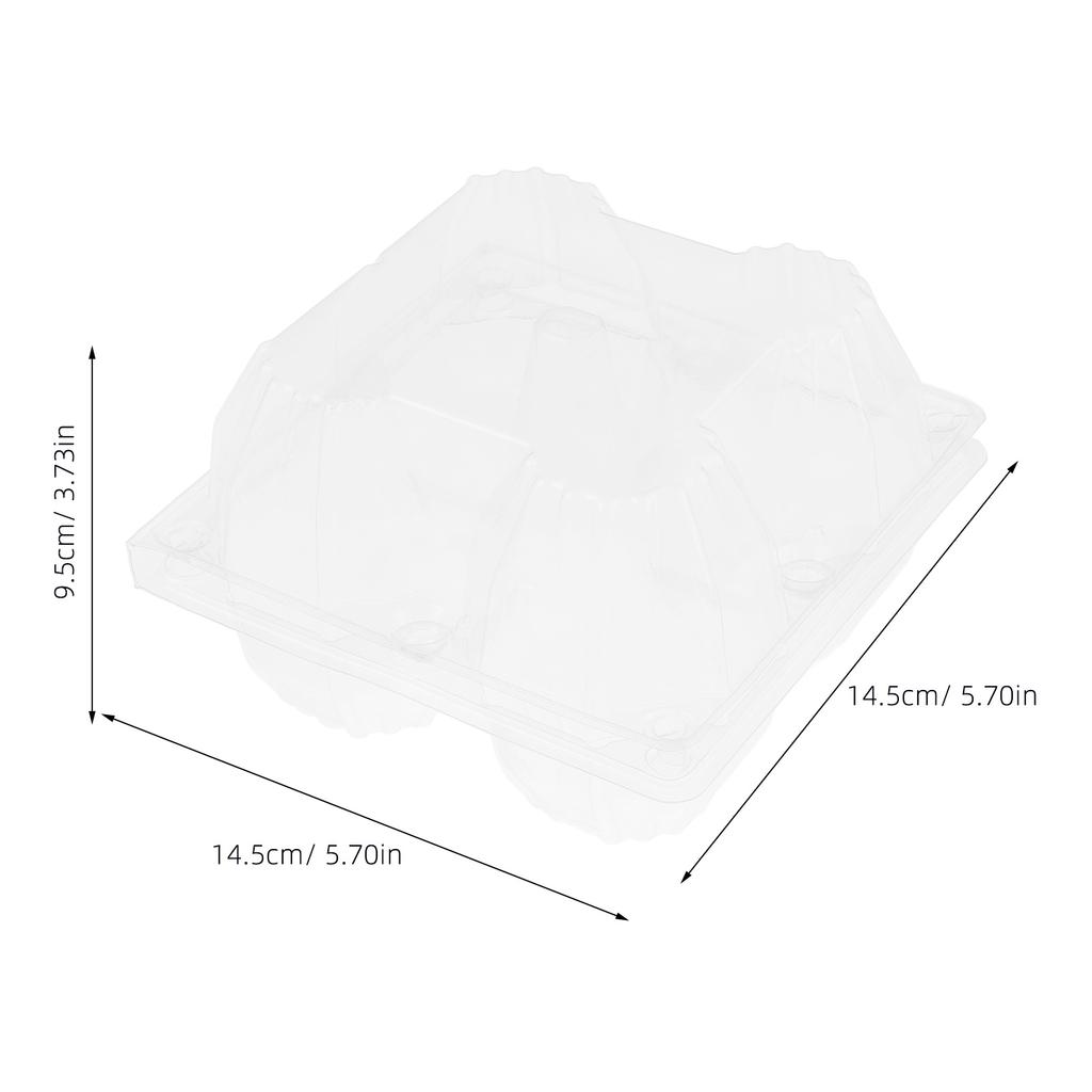 6pcs Goose Egg Packaging Box Clear PVC Cartons for Refrigerator Display Tray Large Egg Holder Plastic Carton Storage