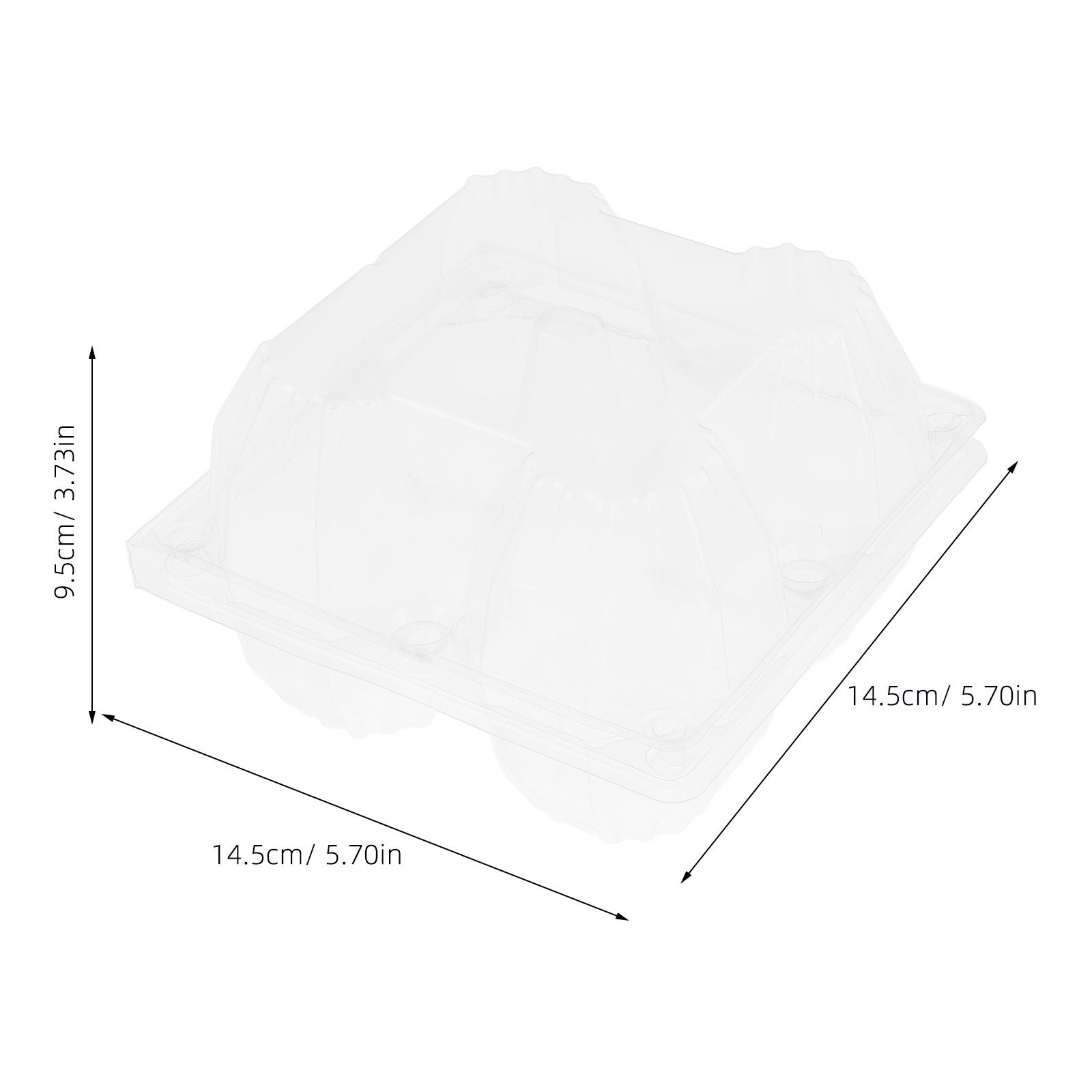 6pcs Goose Egg Packaging Box Clear PVC Cartons for Refrigerator Display Tray Large Egg Holder Plastic Carton Storage