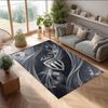 Monaco FC Soccer Football Pattern Soft Area Rug Non Slip Indoor Floor Carpet Sports Decor Mat for Bedroom