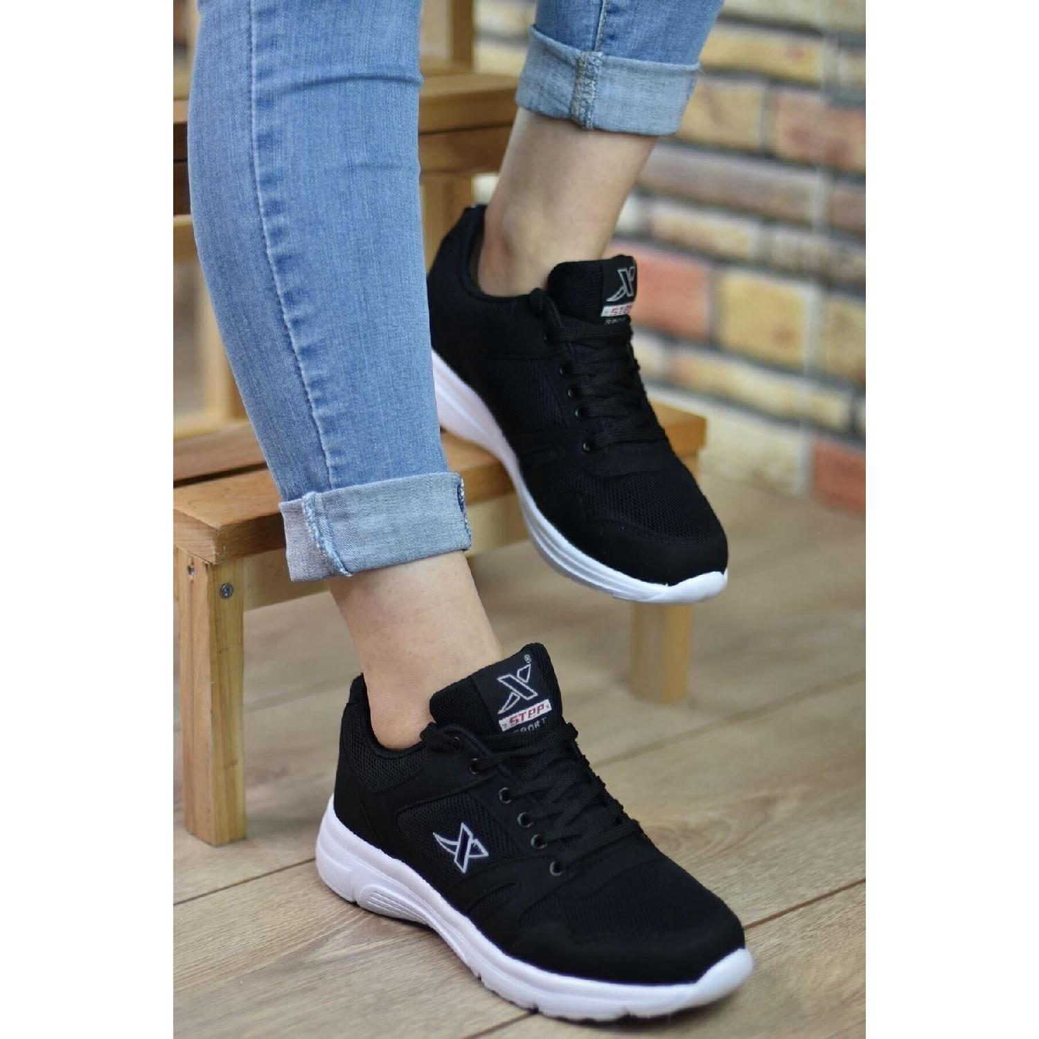 

Unisex Black Sports Shoes 020-m 36