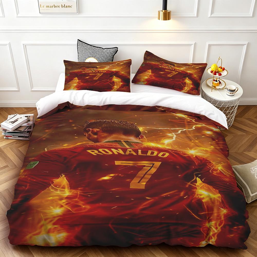 Duvet Cover Cr7 Durable, High-Definition Printing, Single/Double Size, Large/Extra-Large Size, Suitable For Boys And Girls