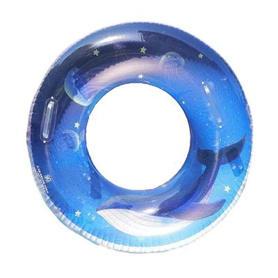 Adult Float Ring, Inflatable Float, O-Shaped, for Swimming, Beach, Pool, Ocean, Summer Vacation, Travel, and Outdoor Activities (Whale Design with