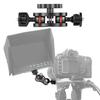 Double Ball Arm Camera Mount 1/4-inch Thread Aluminum Alloy Rotatable Ball Head LED Fill