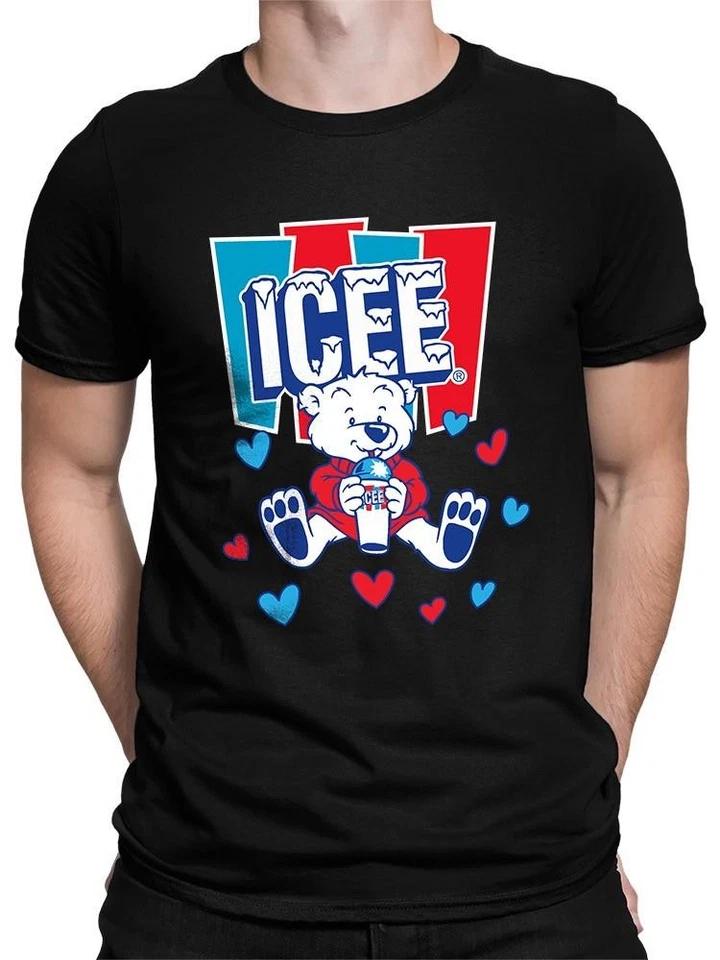 Officially Licensed ICEE Polar-Bear Adorable Cool Heart Graphic Men s T-shirt S