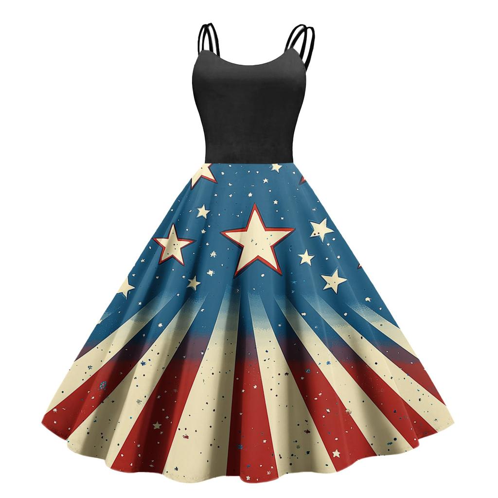 Women's Casual Fashion Print Sexy Off Shoulder Punk Retro Dress Retro Dress Dress