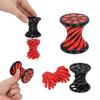 3D Printed Spiral Cone Fidgeting Plaything Impossible Pyramid Passthrough Ghost Sculpture Small Vortex Thread Illusion Relaxation Toy