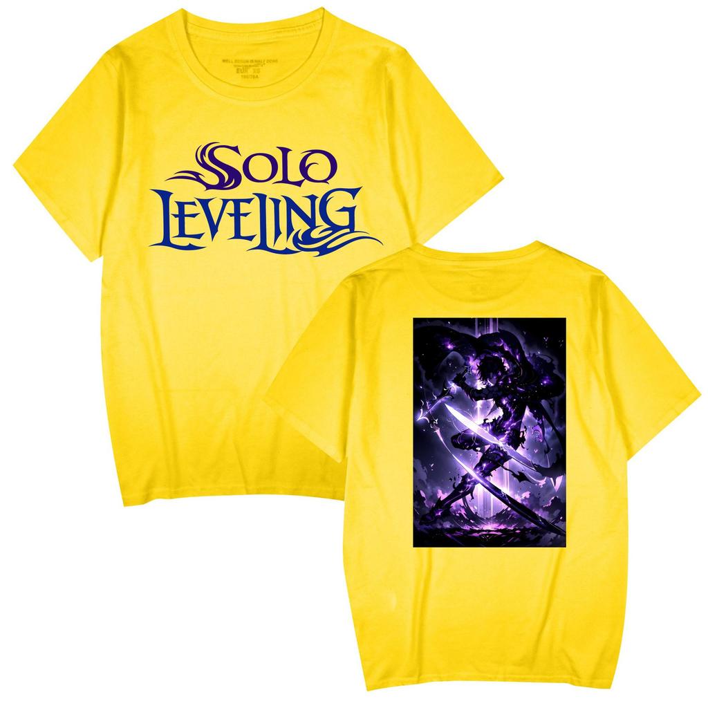 Popular Anime 'Solo Leveling' Unisex Casual Short Sleeve T-shirt for Couples