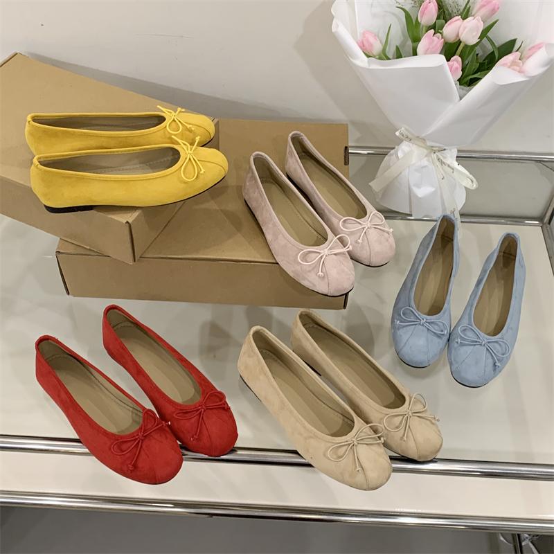 Eilyken Moda Nodo a Farfalla Punta Tonda Scarpe con Tacco da Donna Eleganti Scarpe da Donna Piatte per Festa Primavera Estate