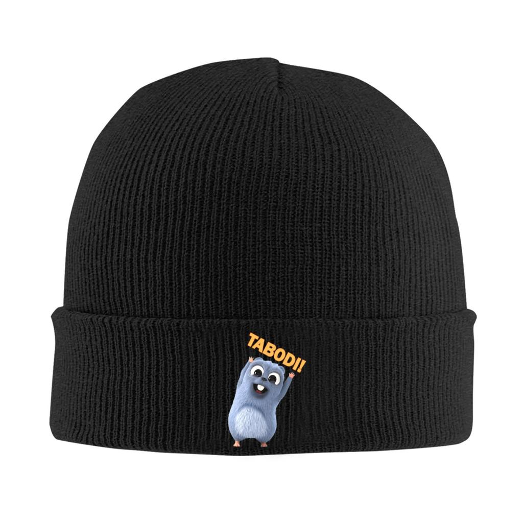 Grizzly and Lemmings Hat Autumn Winter Beanies Warm Animation Cap Unisex Women Acrylic Knitted Hat
