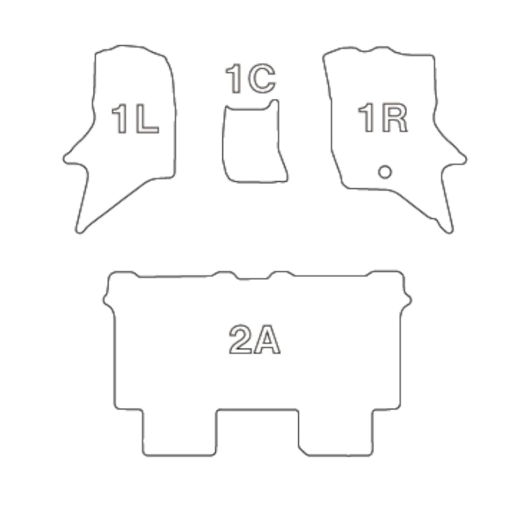 Clazzio New Rubber 3D Floor Mats 4PC Set 5EESB6034K for Suzuki Every DA17V NV100 Clipper AT (2015-2024) / Floor Mats