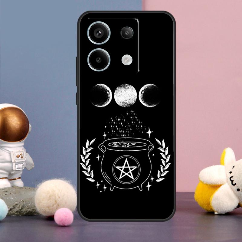 Hexerei Okkultes Pentagramm Hülle Für Xiaomi Redmi Note 14 9 10 11 12 13 15 Pro Plus Redmi 15 15C 10C 12C 13C 14C Abdeckung