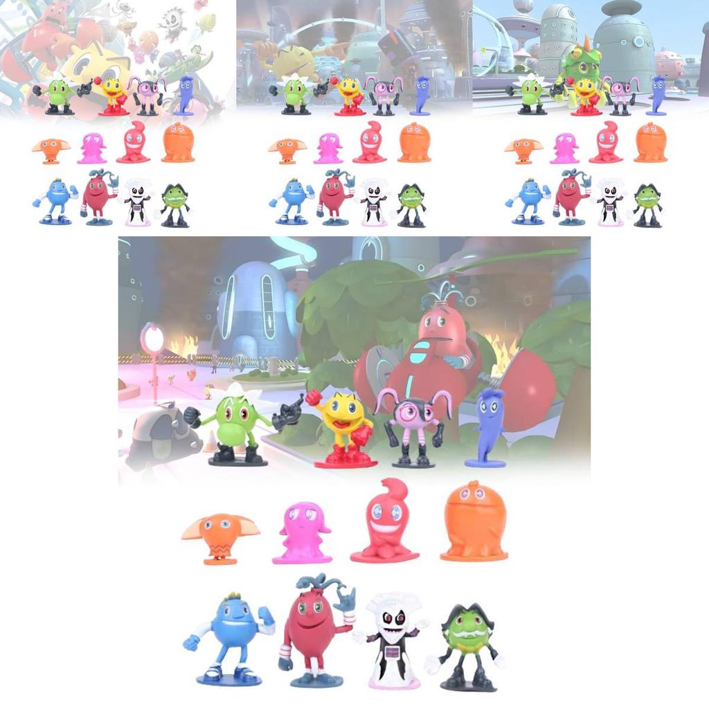 Adorable Pac-man And The Ghostly Adventures Pvc Figurines Set For Collectors