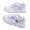 Versatile Thick Casual Baseplate Sports Color Matching White Shoes Women's 2025 Summer New Popular High-value Flat Baseplate Shoes
