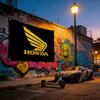 Motorcycle For HONDA Premium Flag 120g Polyester Eco Friendly Print Waterproof Wear Resistant Home Party Decor Banner PH2