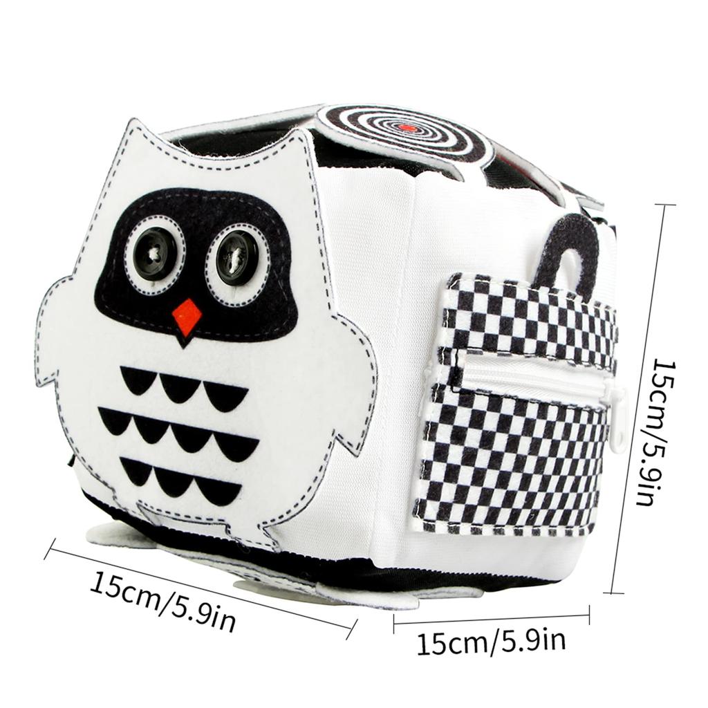 Výuková hračka pro děti Cubic Activity se zipy, západkami, přezkami, tkaničkami, patentkami, knoflíky a dalšími – ideální pro batolata doma, v letadle, v autech nebo na cestách