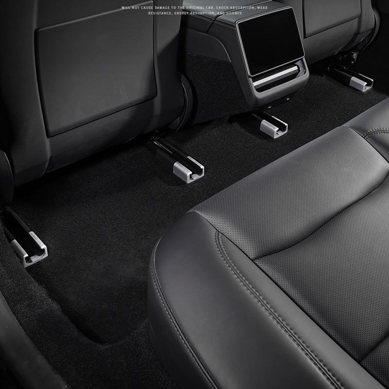 Seat Rail Cover Protector For Tesla Model 3/Y Accessories 2024 2023 2021 Front Rear End Pieces Backseat Slide Protection Mats