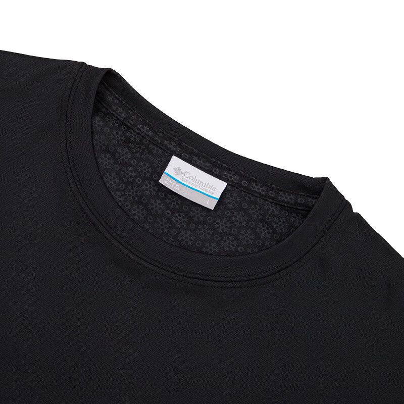 Columbia T-Shirts Men's Black Crew Neck Moderate Straight Fit XE3513-010