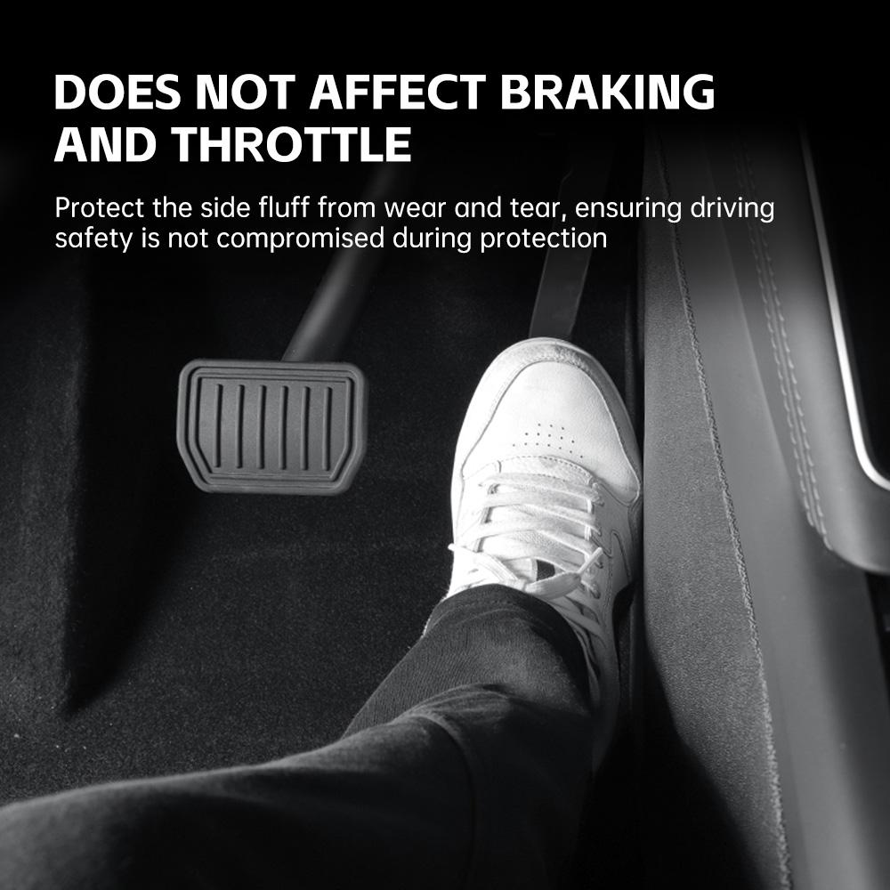 For Tesla Model Y Juniper 2025 2026 2PCS Center Console Side Kick Pad Front Seat Side Anti Dirt Mat Car Interior Accessories