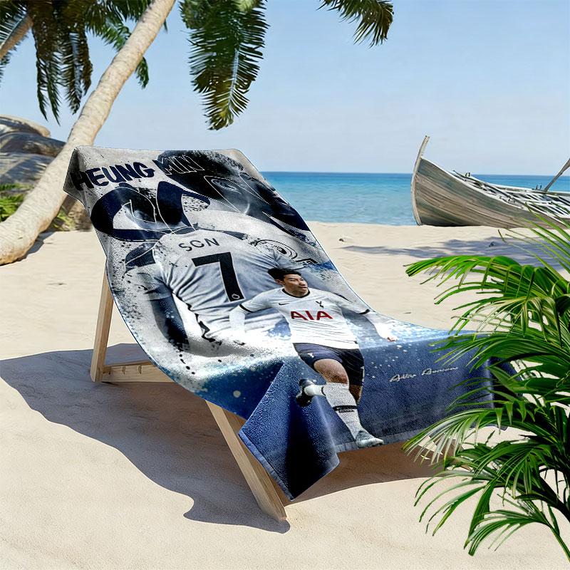 Tottenham Contingent Print Beach Towel, Large Soft Quick Dry Towel for Beach Camping Swimming