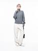 Chaenseseunoi Soft Hazy Half Zip-Up Knit - Gray /W243Tp05Gr