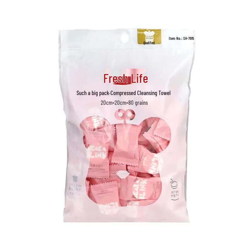 Fresh Life Large Pack Compressed Facial Cleansing Towels