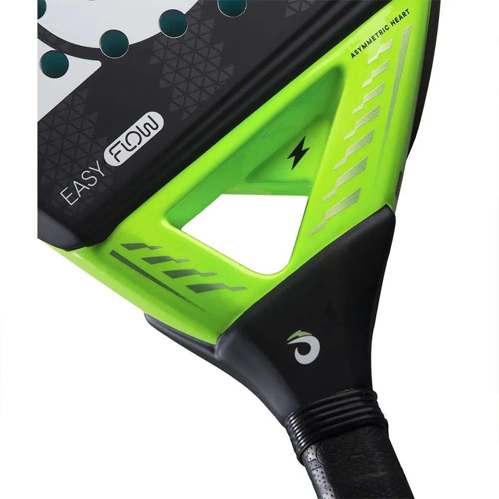 Lok Easy Flow 2024 padel racket 361-365g black and neon green