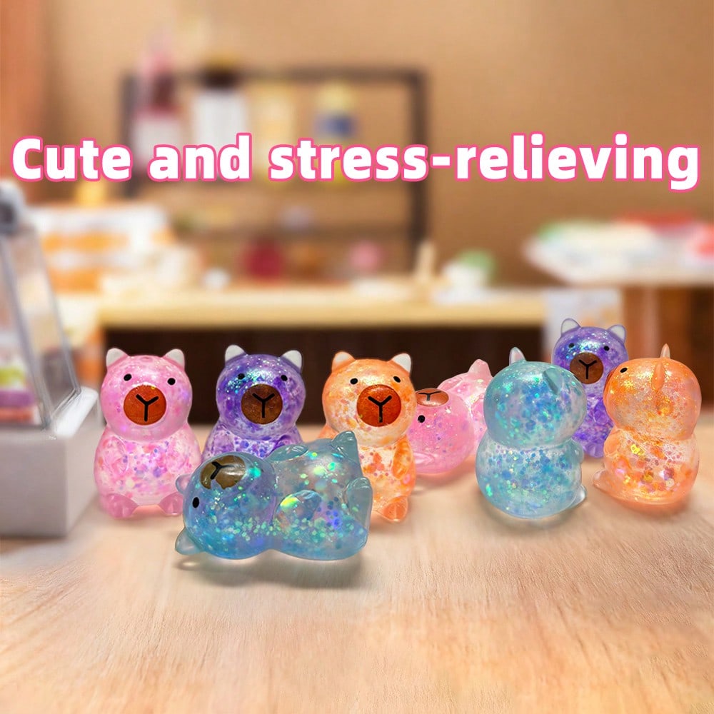 Giocattoli Sensoriali per Alleviare lo Stress, Giocattoli a Forma di Goccia d'Acqua da Spremere Lampeggianti, 4 Colori Invio Casuale, Giocattoli Morbidi Spremibili a Forma di Goccia d'Acqua Mochi