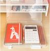 Document Organizer Transparent Double Buckle Plastic Archive Box Waterproof Dustproof Visa Double Buckle Plastic File Box