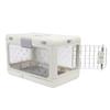 Plastic Foldable Cat Crate Portable Transparent Large Capacity Travel Pet Carrier For Airplane Car