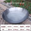 Yuzhuxun 90cm Schwerlast Schmiedeeisen Kochwok