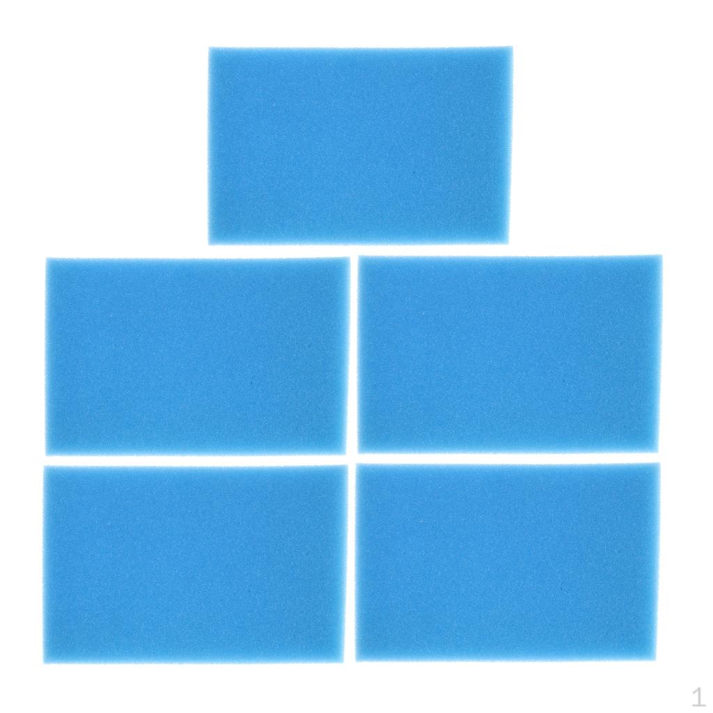 5 шт. Черная/синяя фильтрующая пена, биохимическая абсорбирующая губка для террариума рептилий