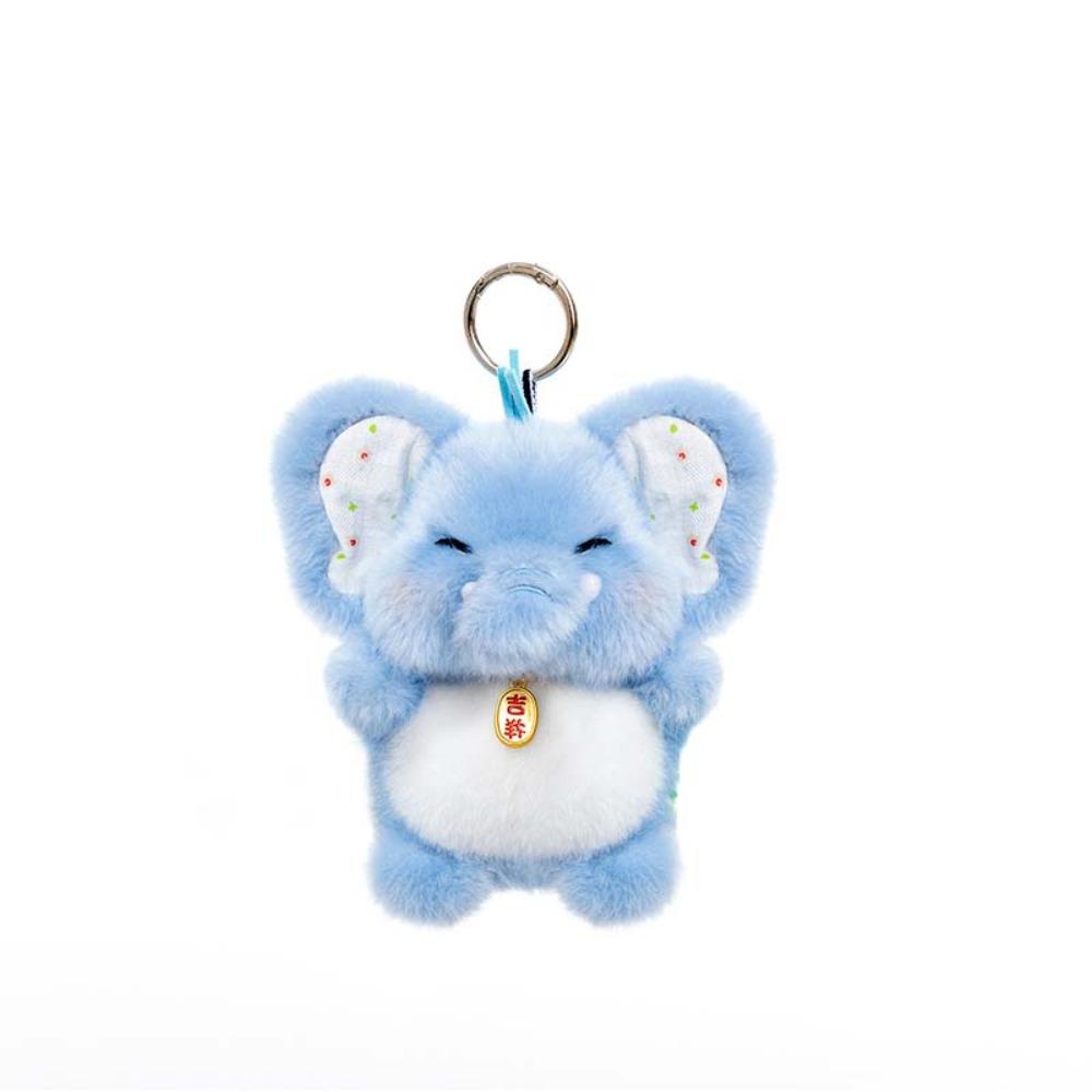 Polyester Cat Dog Pendant Bee Monkey Key Chain Creative Plush Animal Key Ring  Students
