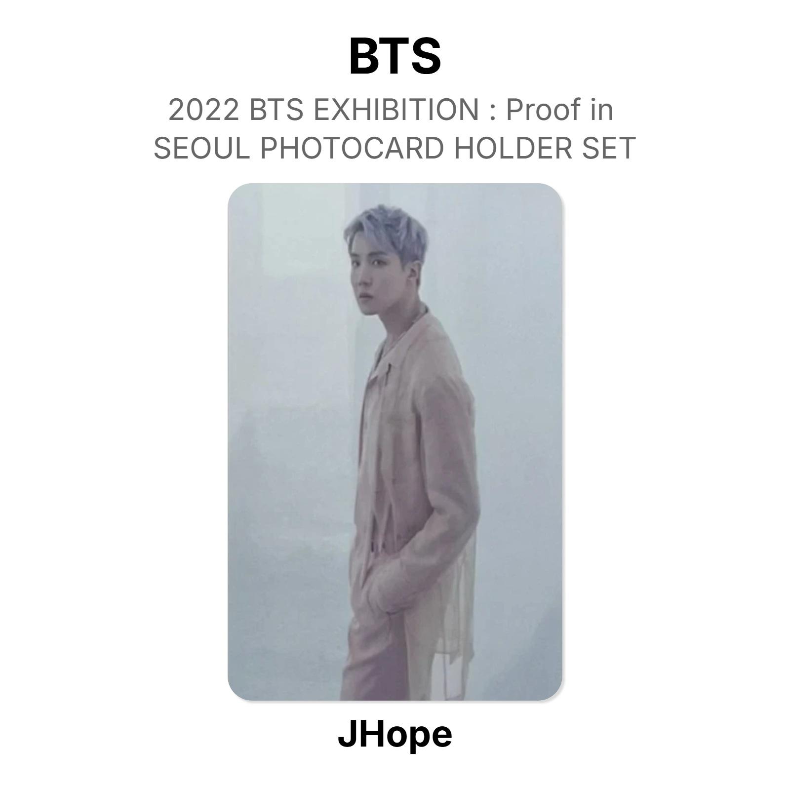 BTS 2022 ВЫСТАВКА BTS : Доказательство в СЕУЛЕ НАБОР ДЕРЖАТЕЛЕЙ ДЛЯ ФОТОКАРТОЧЕК Официальная фотокарточка J-Hope