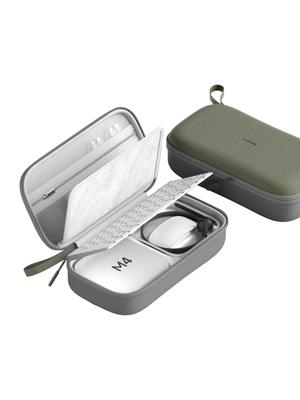 Hagibis Elektronik-Organizer Reisekoffer für Mac Mini Pro Tragbarer wasserdichter Koffer für Dockingstation, Netzteil, SD-, USB-Speichersticks M4/M4 2024, Kabel,