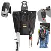 Electrician's Waist Bag with Detachable Tool Holder, Spring Closure, Quick Clip Attachment, Drop Prevention, High-Density Waterproof Oxford Fabric, Mu