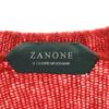 ZANONE Made In Italy 100% Wool Long Sleeve Crew Neck Sweater 54 Red Knit Men's Used