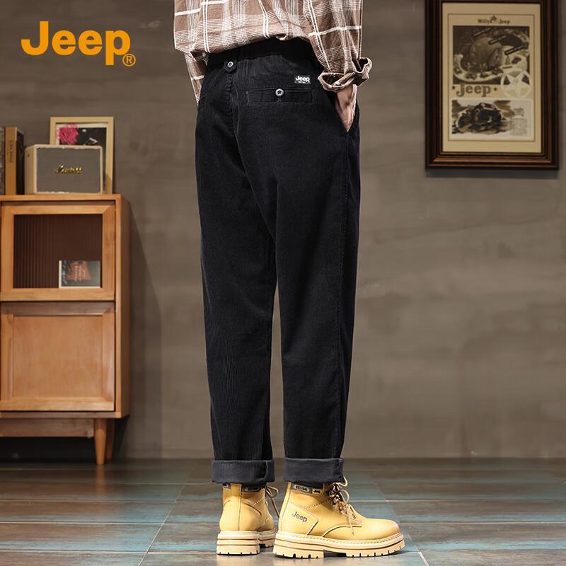 

Jeep Men s Loose Fit Corduroy Straight Leg Pants L