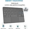 Compatible Samsung Tablet A11+ Bluetooth Keyboard Case with Touchpad, Pen Slot, and Detachable Leather Cover for A9plus X210.